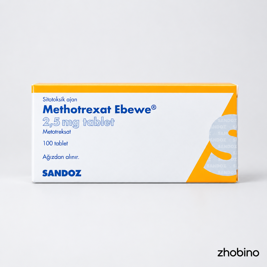 قرص متوتروکسات ۲.۵ میلی‌گرم ابوه ساندوز ۱۰۰ عددی | Methotrexat Ebewe 2.5 mg اصل