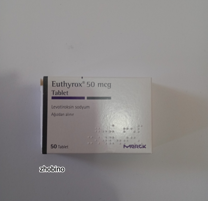 قرص اوتیروکس 50 میکروگرم (Euthyrox 50 mcg) مرک | داروی درمان کم‌کاری تیروئید 50 عددی | اصلی