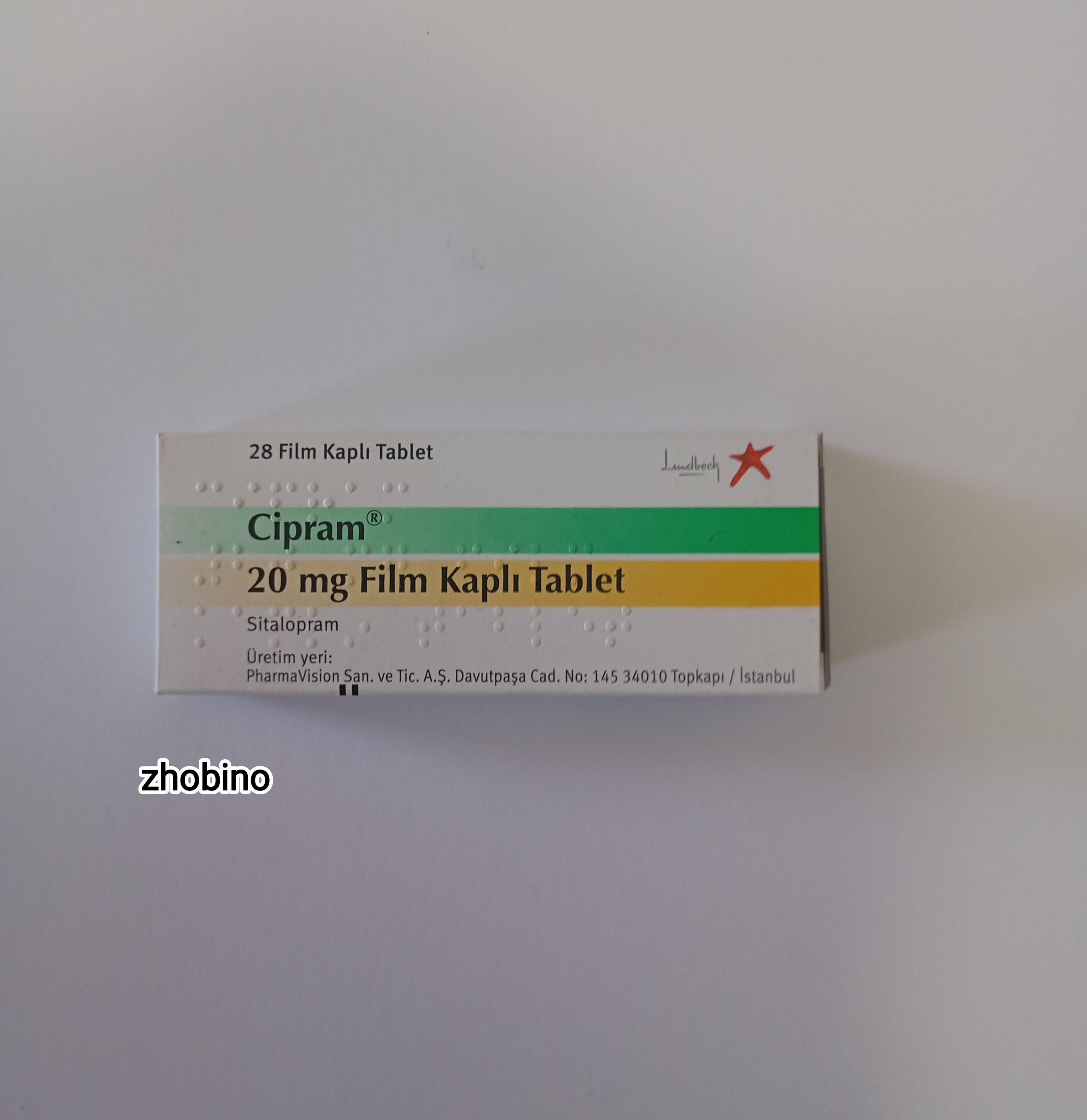 قرص Cipram 20 mg | داروی سیتالوپرام برای درمان افسردگی و اضطراب ۲۸ عددی | اصلی