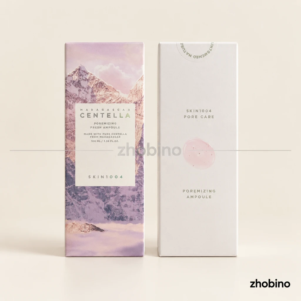 آمپول تخصصی پوست مدل Poremizing اسکین ۱۰۰۴ (SKIN1004) – حاوی عصاره سنتلا ماداگاسکار، ۱۰۰ میلی‌لیتر