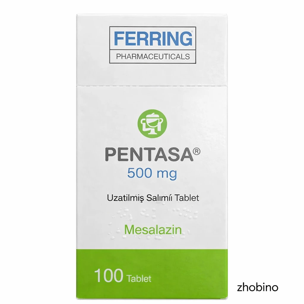 قرص Pentasa پنتاسا ۵۰۰ میلی‌گرم ۱۰۰ عددی | درمان التهاب روده با فرمول تخصصی FERRING اصلی
