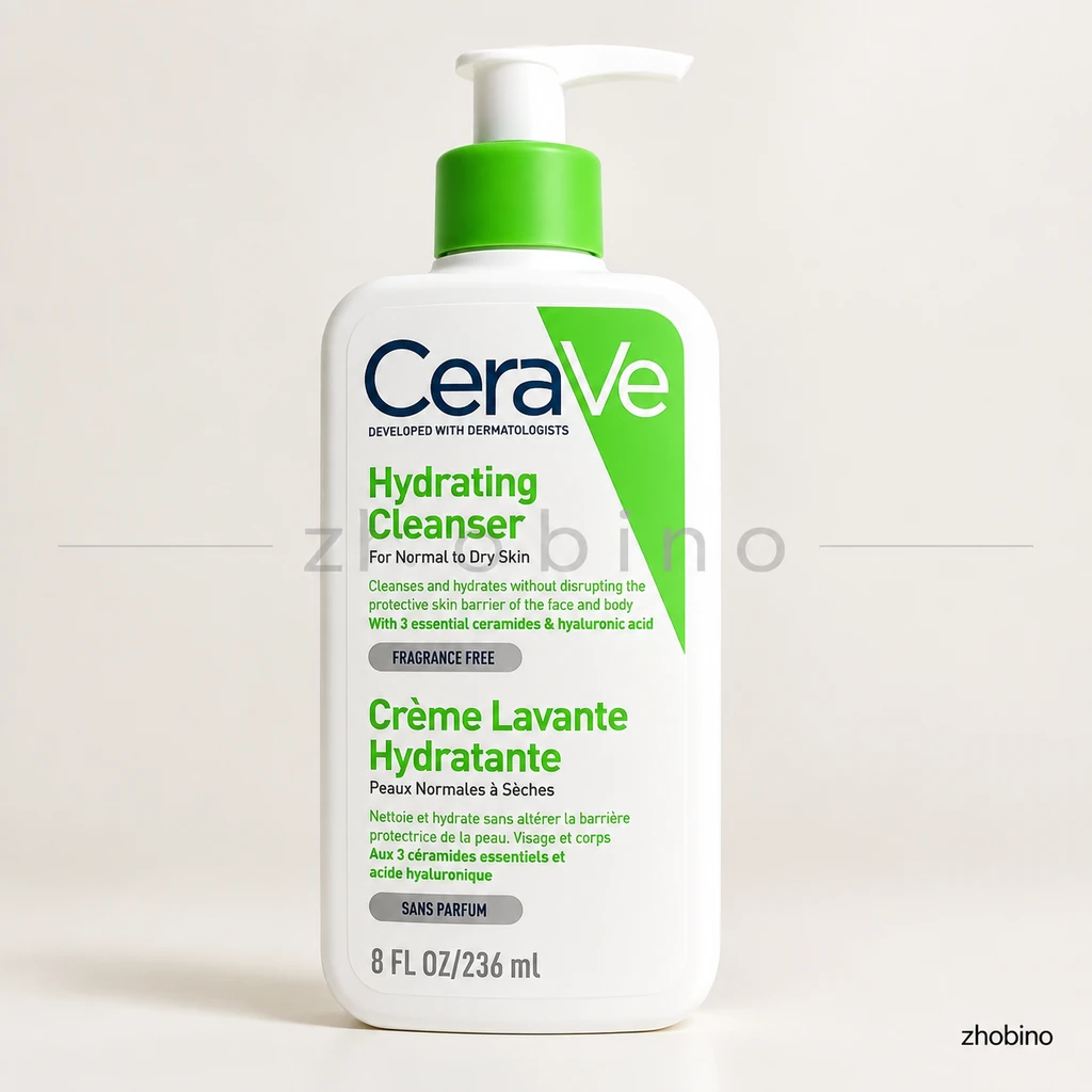 شوینده آبرسان سراوی (CeraVe) مدل Hydrating Cleanser – مخصوص پوست‌های نرمال تا خشک (۲۳۶ میل)